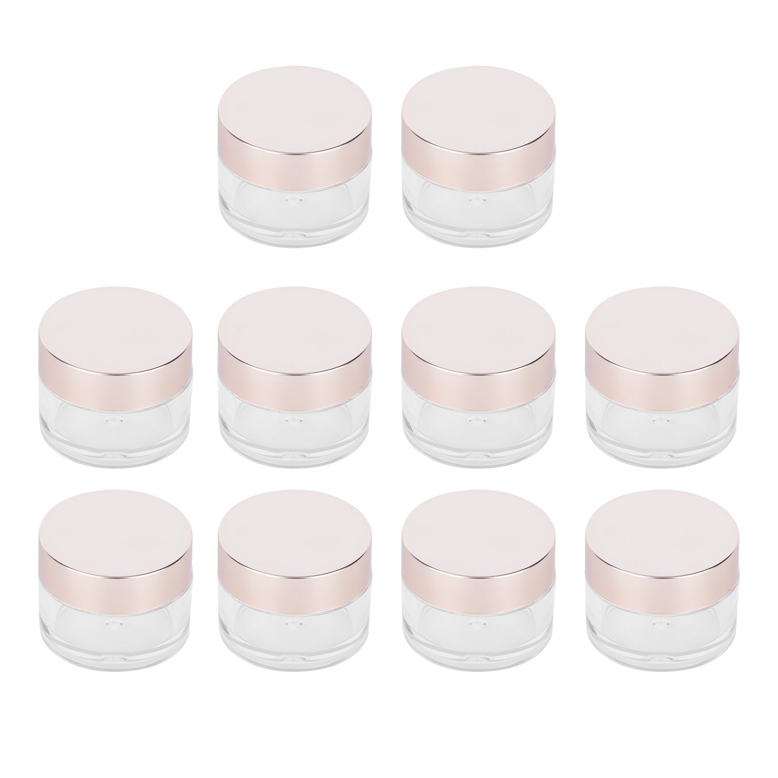10Pcs 15g Round Empty Cream Jars with Lids Lotion Make Up Cosmetics Samples Herbs Containers